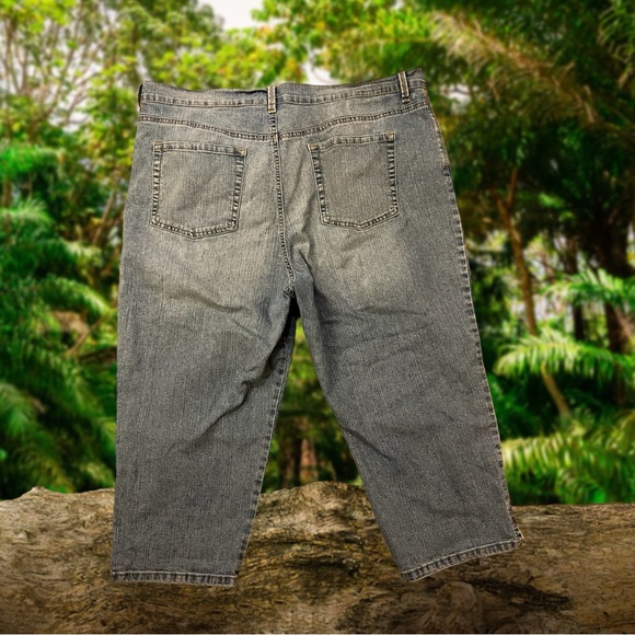 Gloria Vanderbilt Amanda All-Around Slimming Effect  Denim Capris - Picture 2 of 12